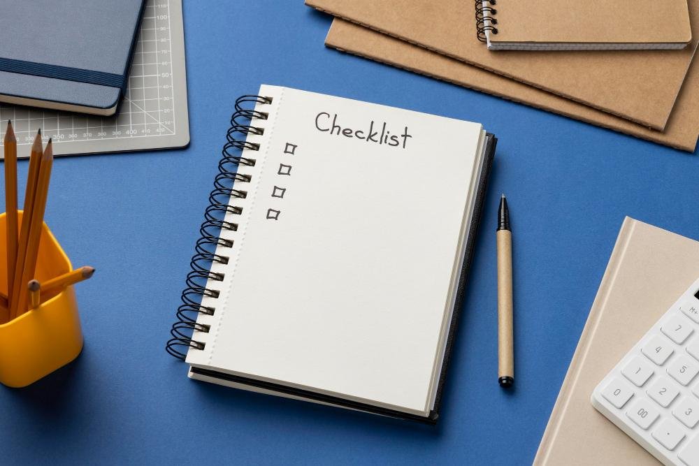 showing check lists